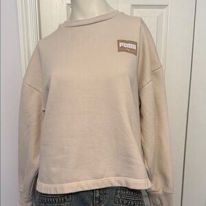 Puma Light Beige Crewneck Sweatshirt. Create a bundle and save!